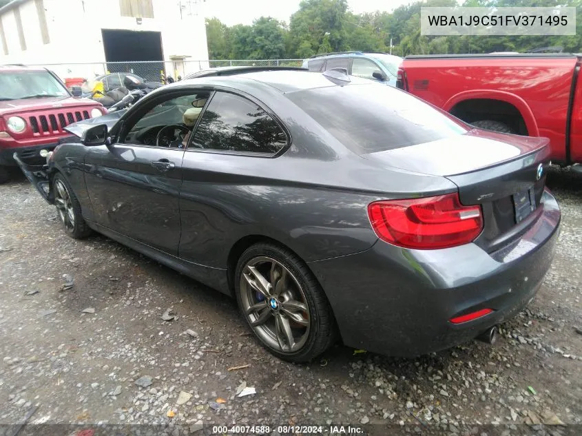 2015 BMW M235 xDrive VIN: WBA1J9C51FV371495 Lot: 40074588