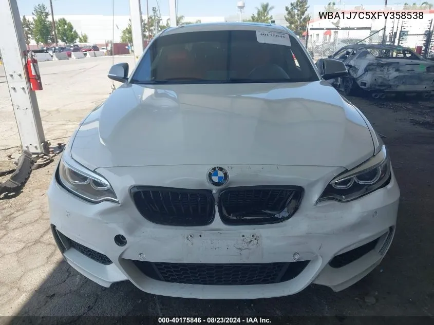 WBA1J7C5XFV358538 2015 BMW M235