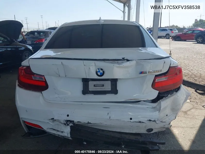 WBA1J7C5XFV358538 2015 BMW M235