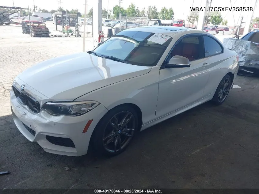 2015 BMW M235 VIN: WBA1J7C5XFV358538 Lot: 40175846