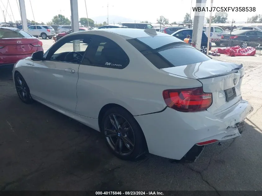 2015 BMW M235 VIN: WBA1J7C5XFV358538 Lot: 40175846