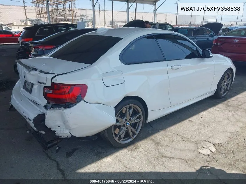 2015 BMW M235 VIN: WBA1J7C5XFV358538 Lot: 40175846