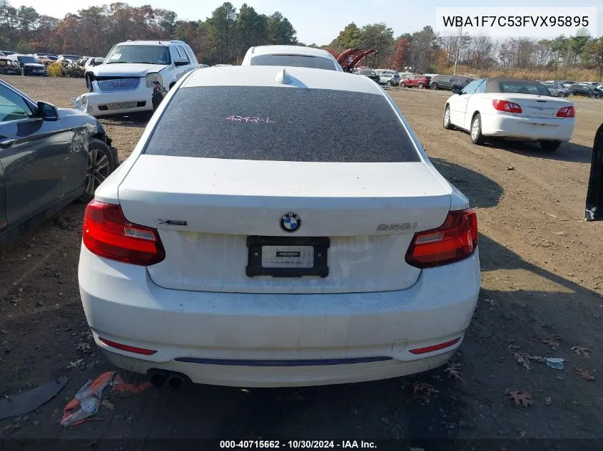 2015 BMW 228I xDrive VIN: WBA1F7C53FVX95895 Lot: 40715662