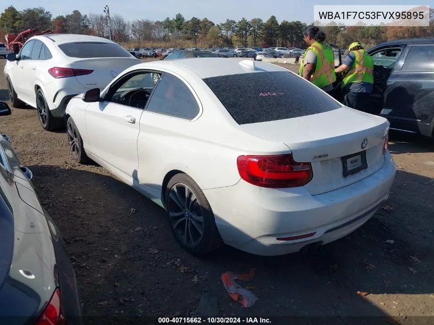 2015 BMW 228I xDrive VIN: WBA1F7C53FVX95895 Lot: 40715662