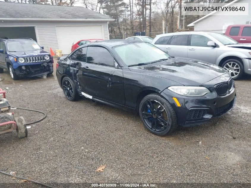 2015 BMW M235 xDrive VIN: WBA1J9C54FVX98640 Lot: 40750909