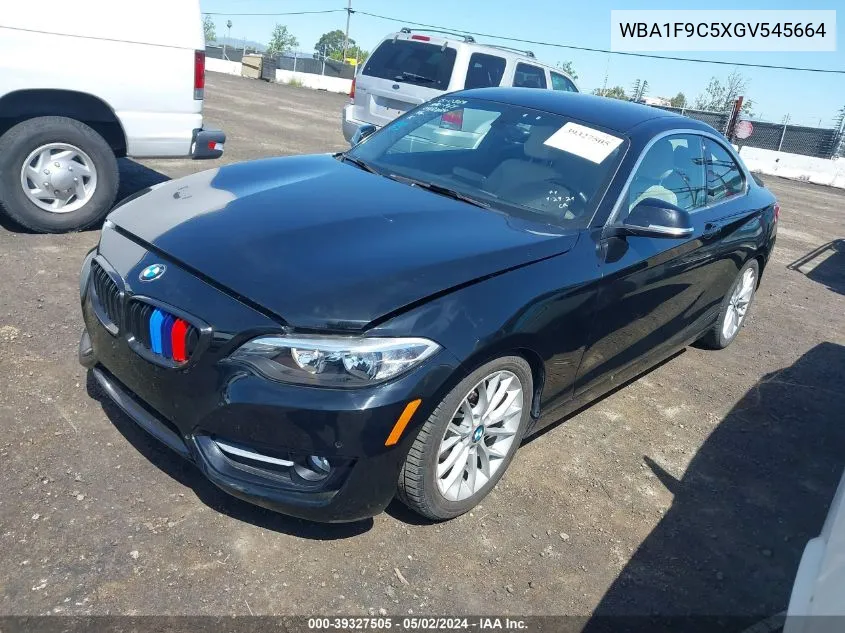 2016 BMW 228I VIN: WBA1F9C5XGV545664 Lot: 39327505