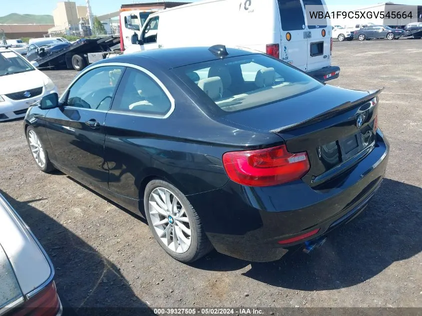 2016 BMW 228I VIN: WBA1F9C5XGV545664 Lot: 39327505