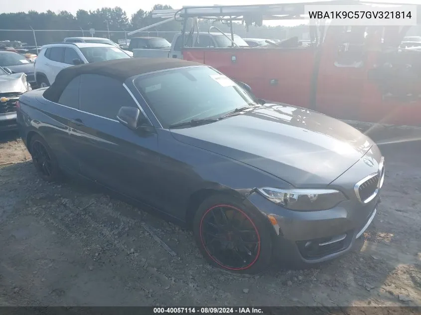 WBA1K9C57GV321814 2016 BMW 228I