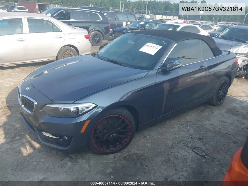 WBA1K9C57GV321814 2016 BMW 228I