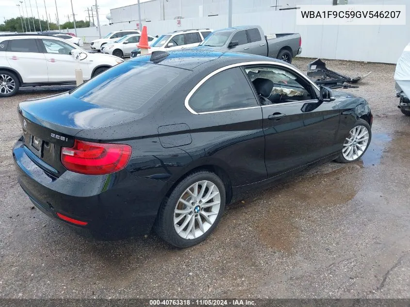 2016 BMW 228I VIN: WBA1F9C59GV546207 Lot: 40763318