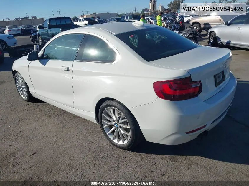 2016 BMW 228 VIN: WBA1F9C55GV545426 Lot: 40767238