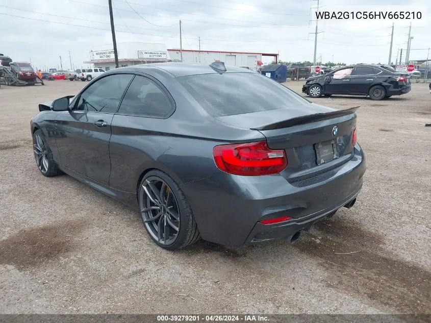 2017 BMW M240I VIN: WBA2G1C56HV665210 Lot: 39279201