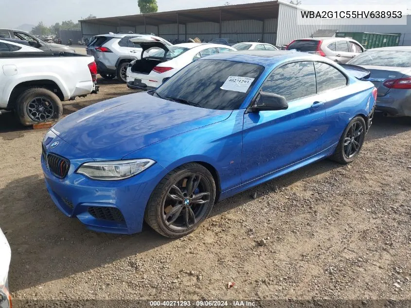 WBA2G1C55HV638953 2017 BMW M240I