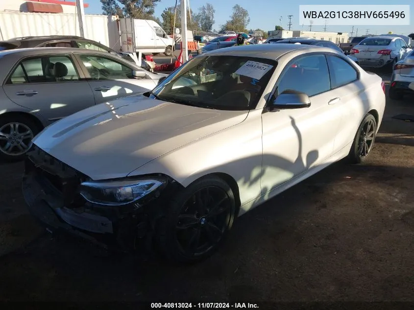 2017 BMW M240I VIN: WBA2G1C38HV665496 Lot: 40813024