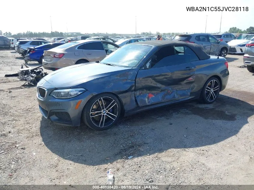 2018 BMW M240I VIN: WBA2N1C55JVC28118 Lot: 40138420