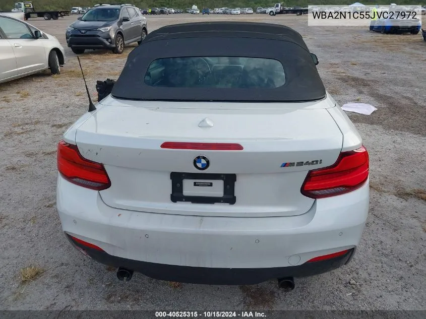 2018 BMW M240I VIN: WBA2N1C55JVC27972 Lot: 40525315