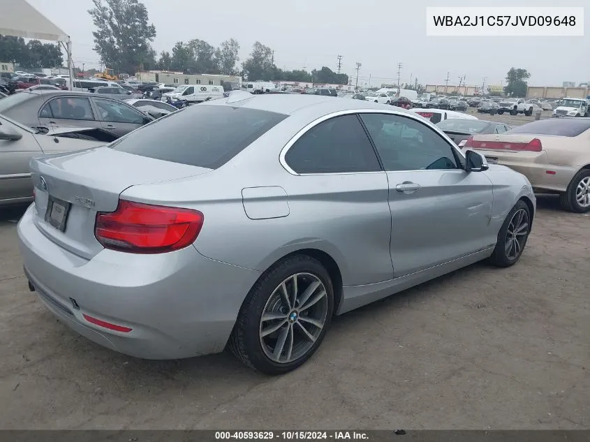 2018 BMW 230I VIN: WBA2J1C57JVD09648 Lot: 40593629