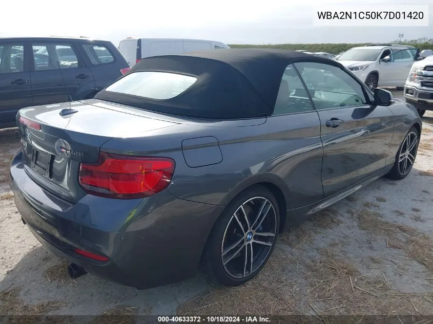 WBA2N1C50K7D01420 2019 BMW M240I