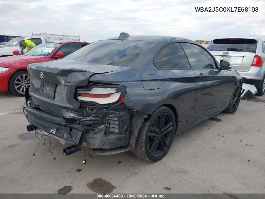 2020 BMW M240I VIN: WBA2J5C0XL7E68103 Lot: 40666469