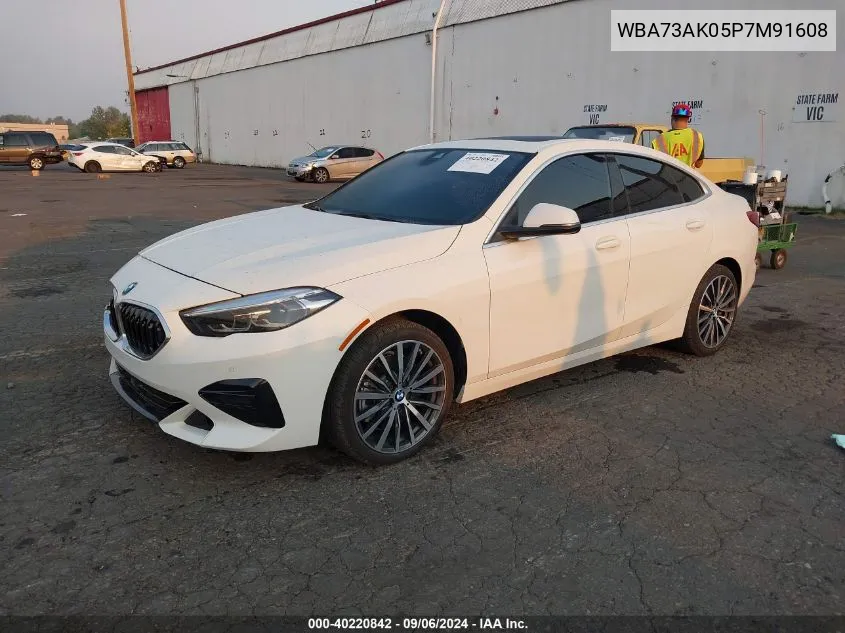 2023 BMW 228 Gran Coupe I xDrive VIN: WBA73AK05P7M91608 Lot: 40220842