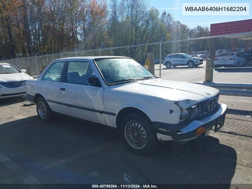 1987 BMW 325 E Automatic/Automatic VIN: WBAAB6406H1682204 Lot: 40799264