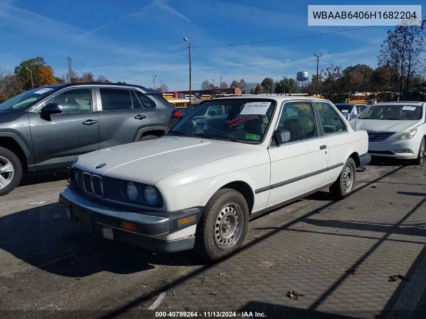 1987 BMW 325 E Automatic/Automatic VIN: WBAAB6406H1682204 Lot: 40799264