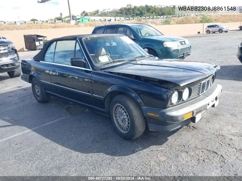 1988 BMW 325 I Automatic VIN: WBABB2308J8861548 Lot: 40727292