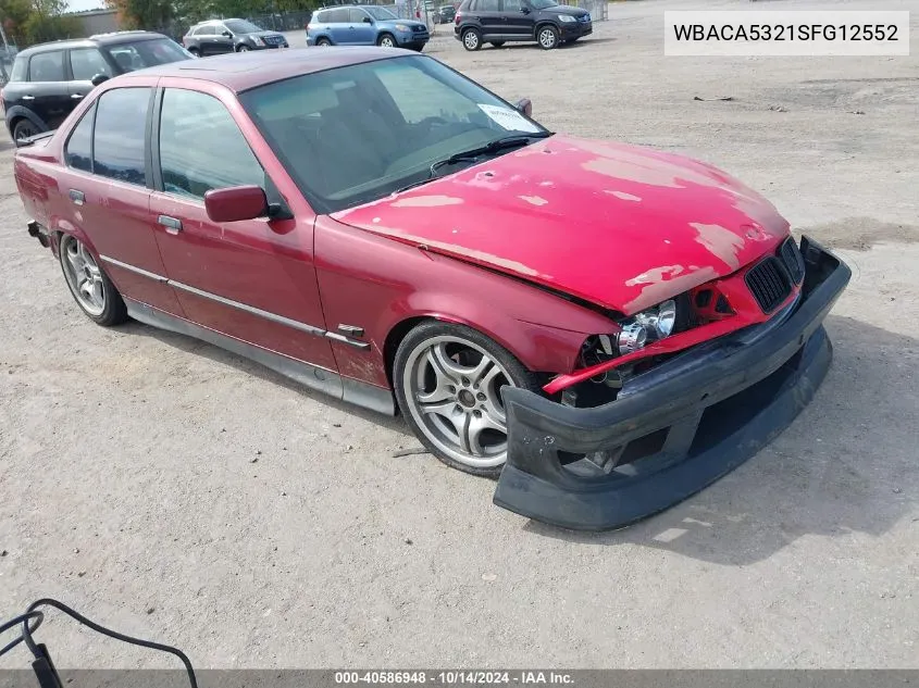 1995 BMW 318 I VIN: WBACA5321SFG12552 Lot: 40586948