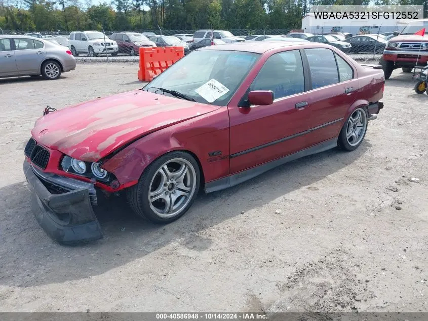 1995 BMW 318 I VIN: WBACA5321SFG12552 Lot: 40586948