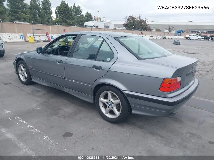 1995 BMW 325 I VIN: WBACB3327SFE23566 Lot: 40928363