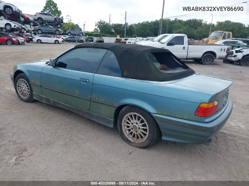 1997 BMW 328Ic VIN: WBABK832XVEY86690 Lot: 40328995