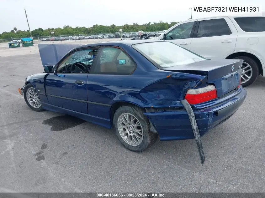 WBABF7321WEH41931 1998 BMW 323Is