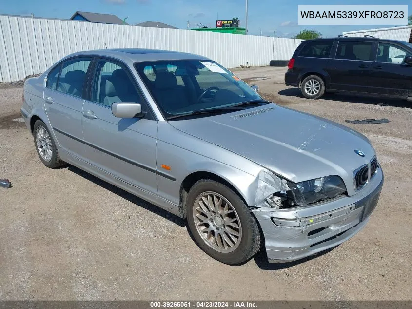 1999 BMW 328I VIN: WBAAM5339XFRO8723 Lot: 39265051