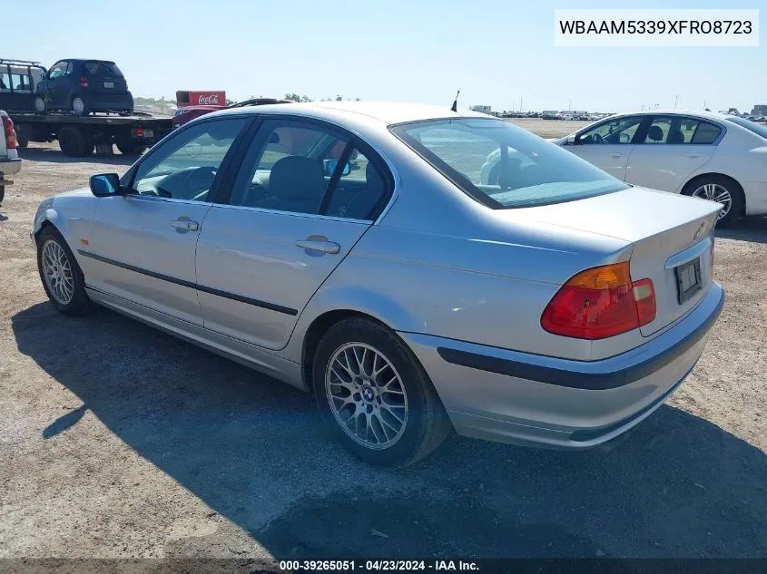 1999 BMW 328I VIN: WBAAM5339XFRO8723 Lot: 39265051