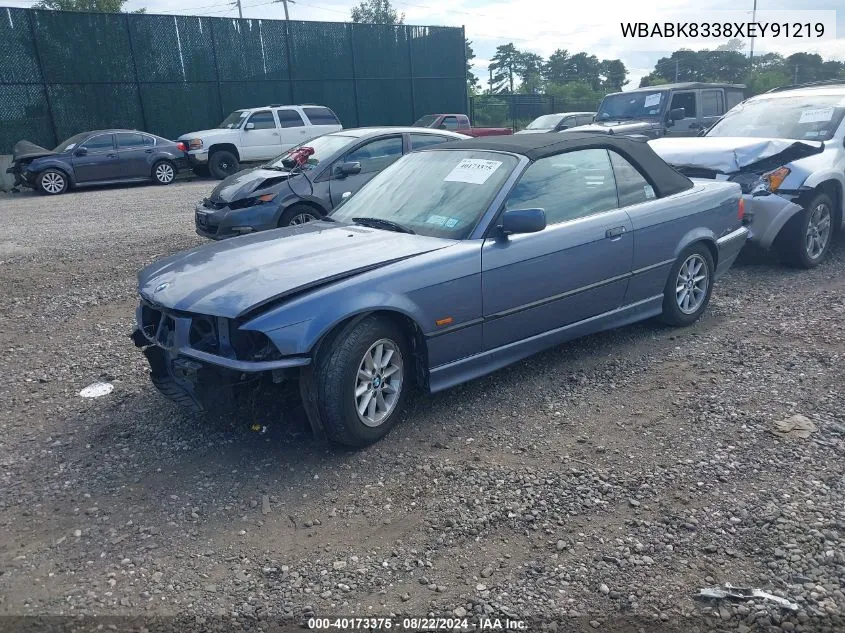 1999 BMW 328Ic VIN: WBABK8338XEY91219 Lot: 40173375