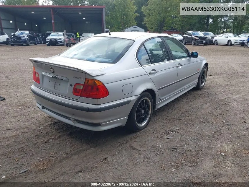 1999 BMW 328I VIN: WBAAM5330XKG05114 Lot: 40220672