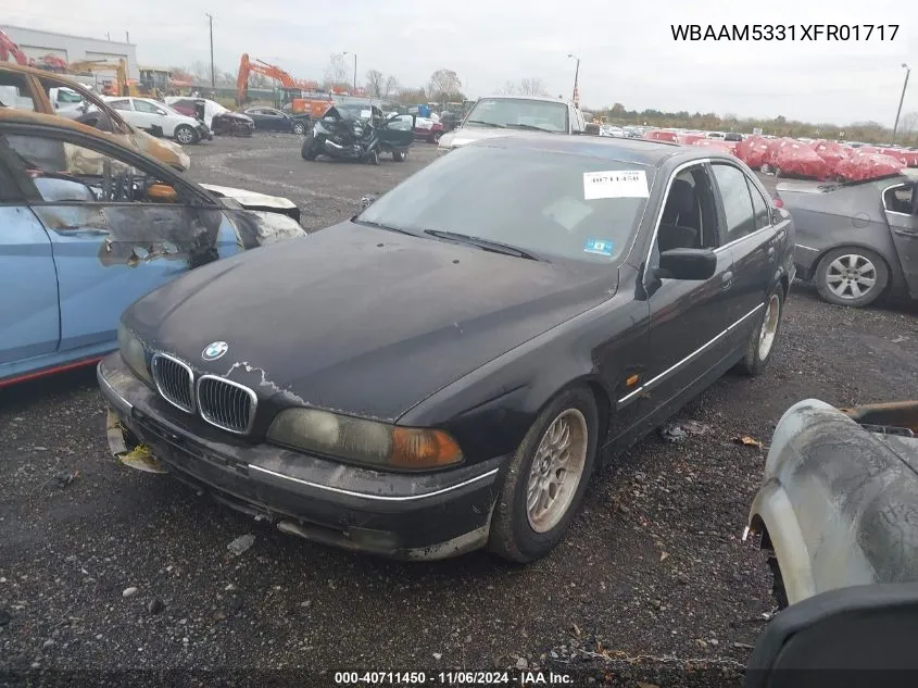 1999 BMW 328I VIN: WBAAM5331XFR01717 Lot: 40711450