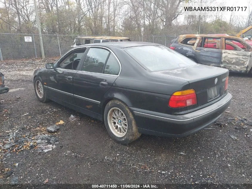 1999 BMW 328I VIN: WBAAM5331XFR01717 Lot: 40711450