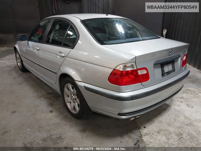 WBAAM3344YFP80549 2000 BMW 323I