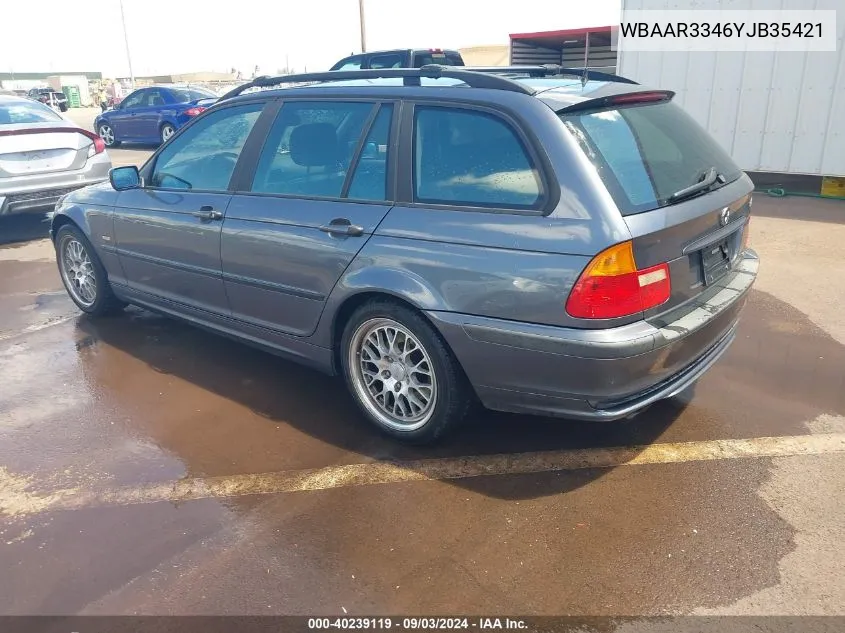 2000 BMW 323It VIN: WBAAR3346YJB35421 Lot: 40239119