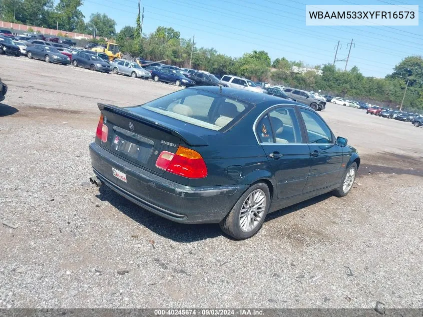 2000 BMW 328I VIN: WBAAM533XYFR16573 Lot: 40245674