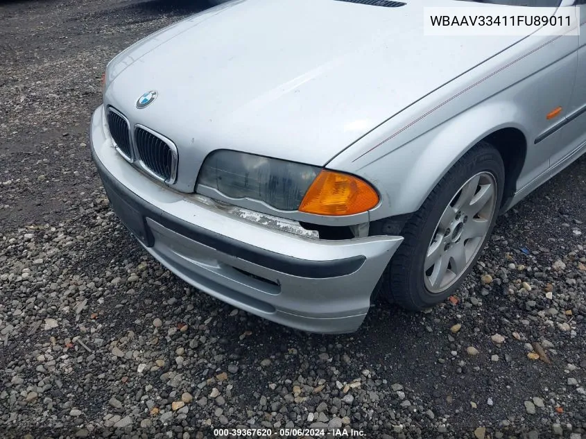 WBAAV33411FU89011 2001 BMW 325I