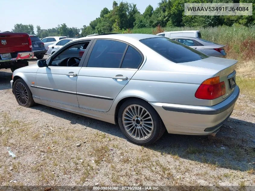 2001 BMW 330I VIN: WBAAV53491FJ64084 Lot: 39858360