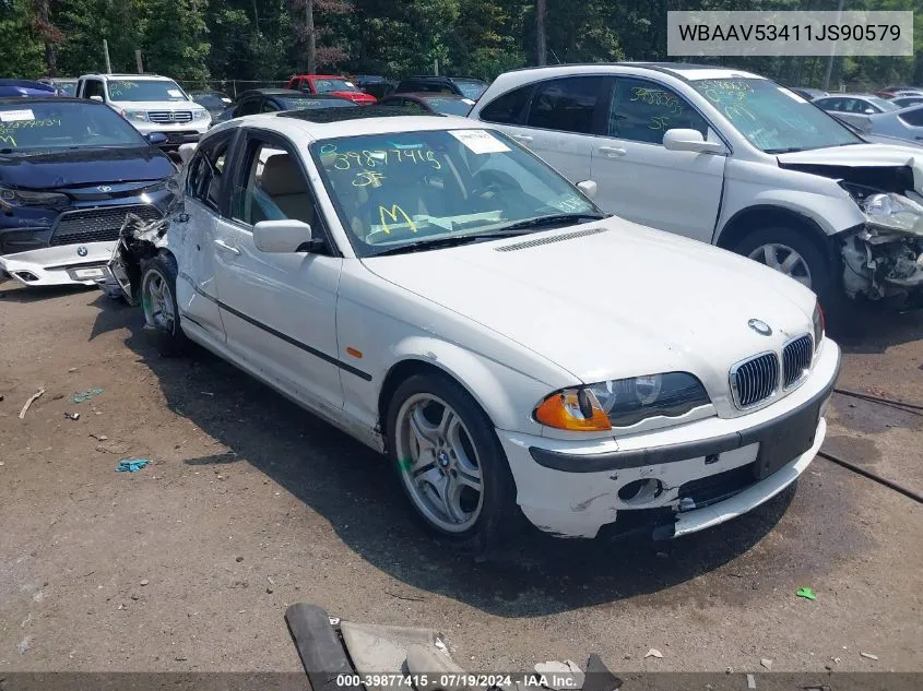 2001 BMW 330I VIN: WBAAV53411JS90579 Lot: 39877415