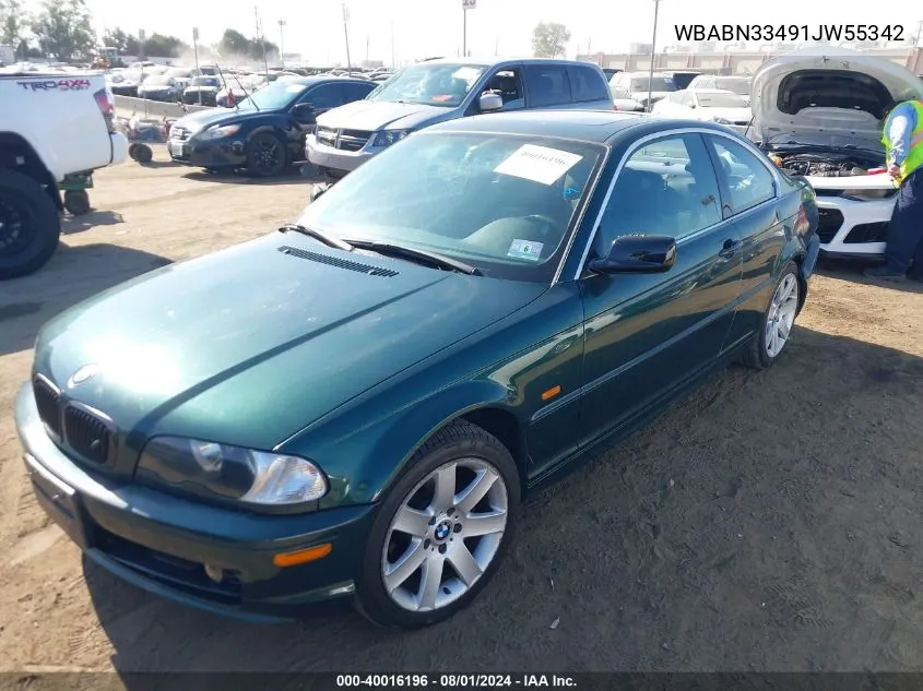 WBABN33491JW55342 2001 BMW 325Ci