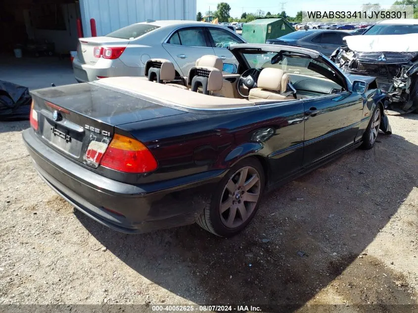 WBABS33411JY58301 2001 BMW 325Ci