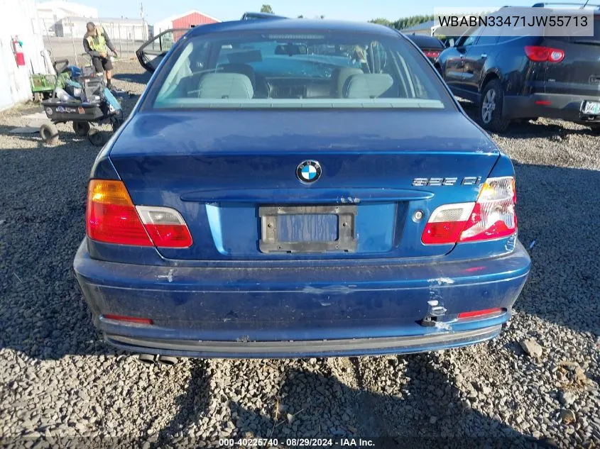 2001 BMW 325Ci VIN: WBABN33471JW55713 Lot: 40225740