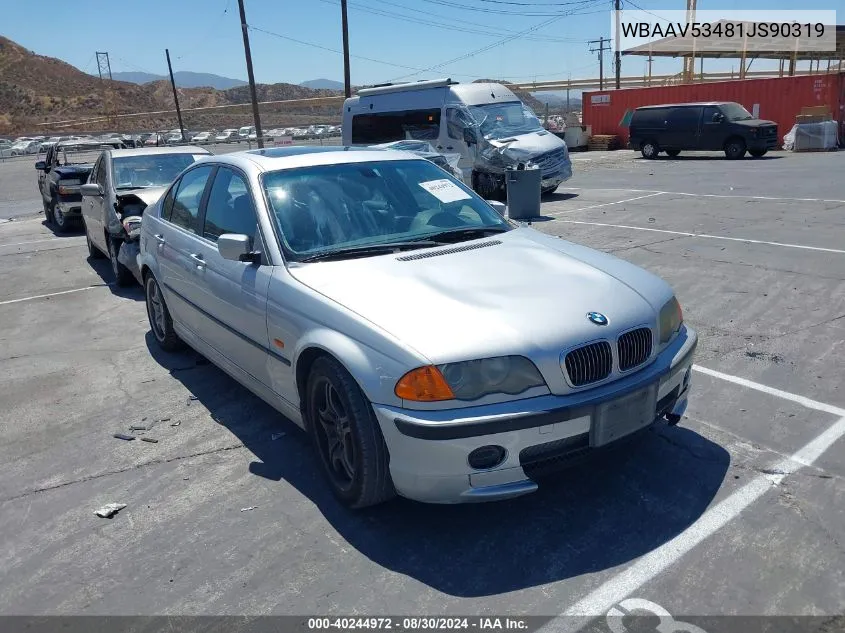 2001 BMW 330I VIN: WBAAV53481JS90319 Lot: 40244972