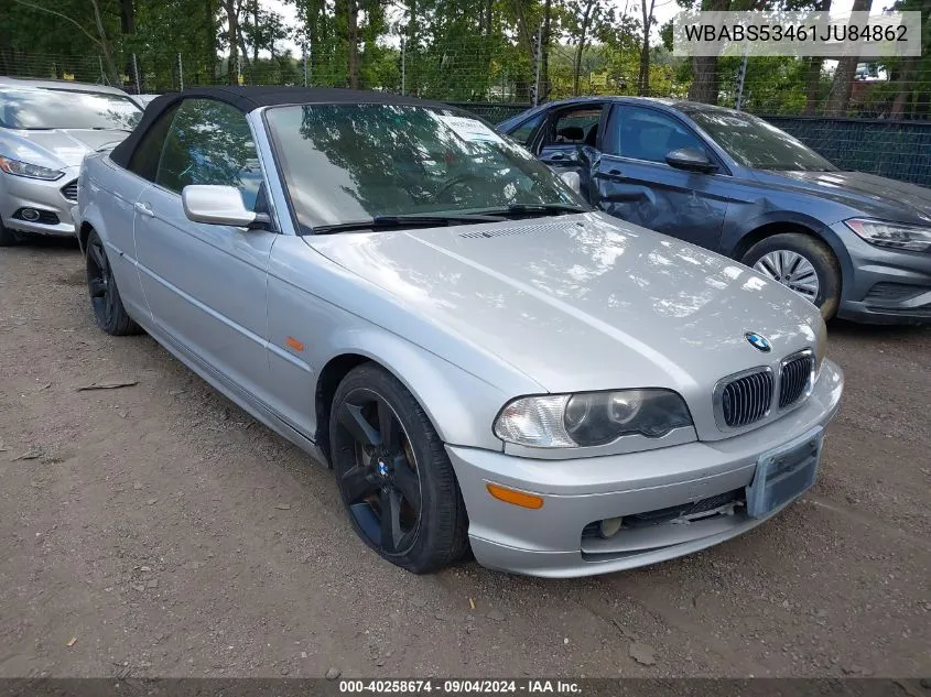 2001 BMW 330 Ci VIN: WBABS53461JU84862 Lot: 40258674