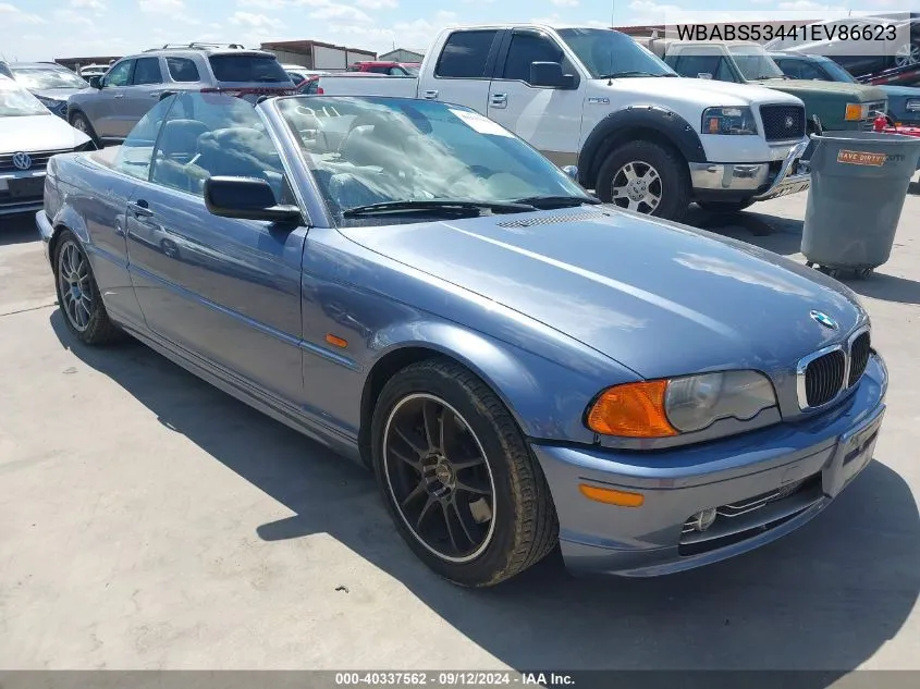 2001 BMW 330Ci VIN: WBABS53441EV86623 Lot: 40337562